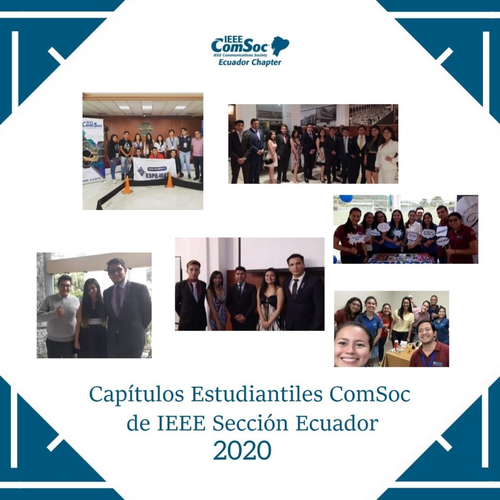 IEEE ComSoc Ecuador Chapter presenta a los capítulos técnicos de la Sección Ecuador 2020